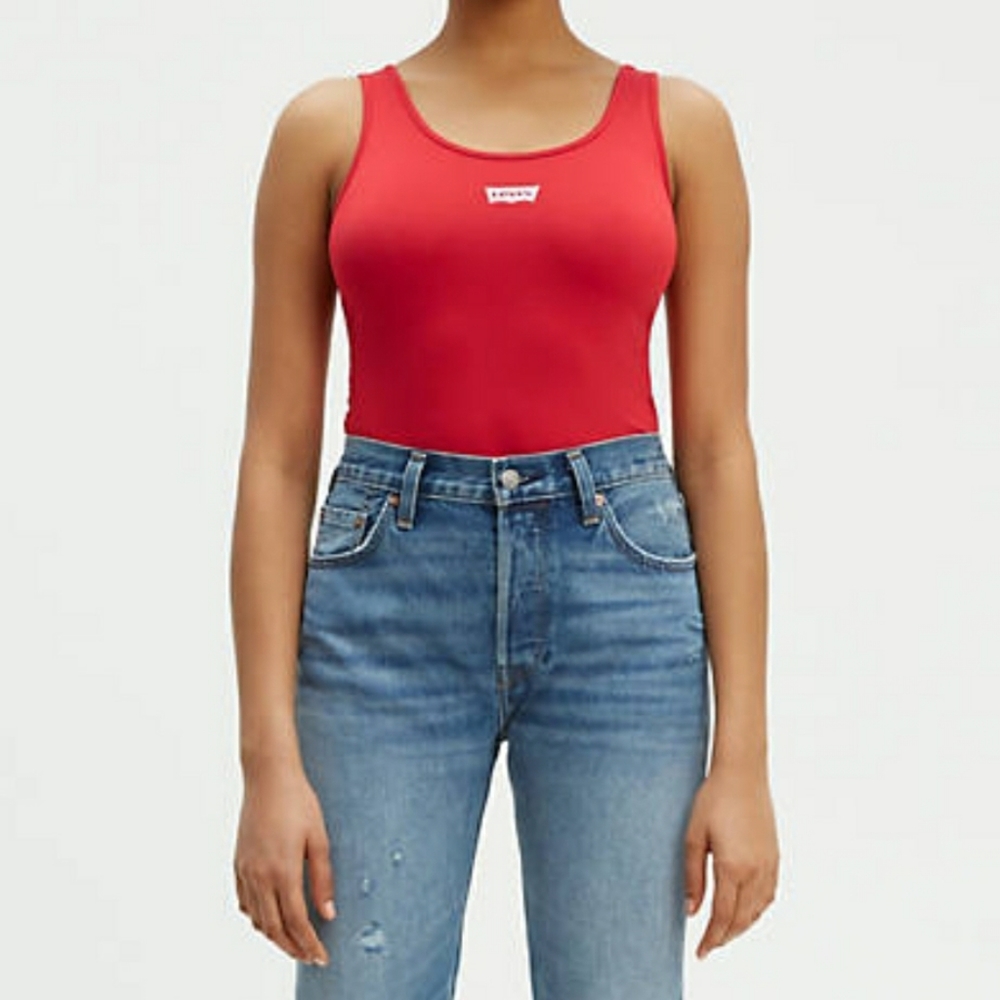 NWOT Levi's Red Graphic Bodysuit size X-large